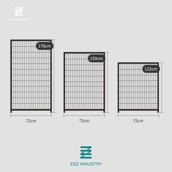 Outdoor Welded Wire Mesh Fence Panels Metal Dog Kennel 225 X 160 X 150cm