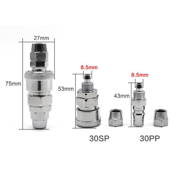 Type C Self Locking Air Pipe Connector / Pneumatic Pipe Connector Pp-30 Sm Sf Pm