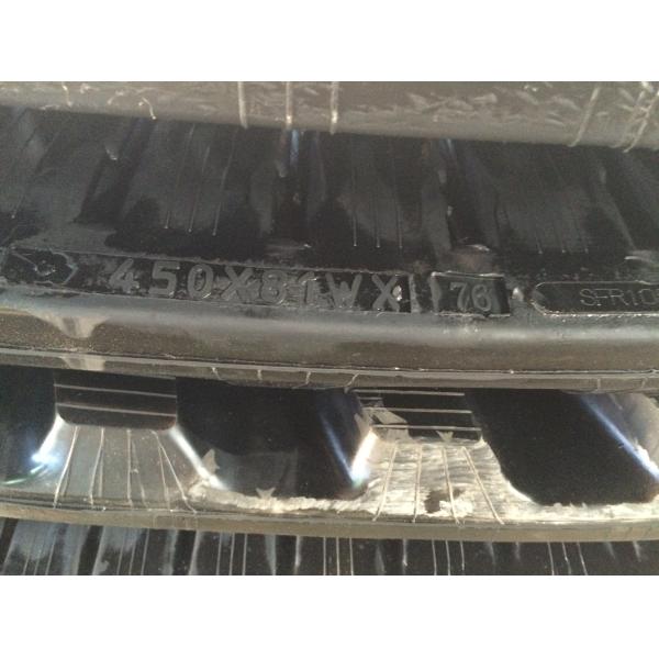 Rubber Track 450*81*76W W-Lug Pattern Excavator Rubber Track Fits for TB175 Excavator