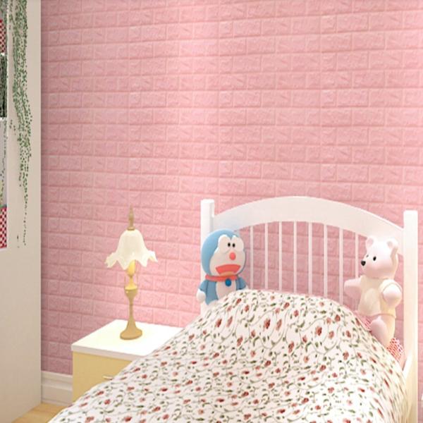 PE mousse 70cm*77cm Packages doux Design Style 3D Sticker murale en brique Entretien Panneau murale Décoration de la maison Peel Off Wallpaper