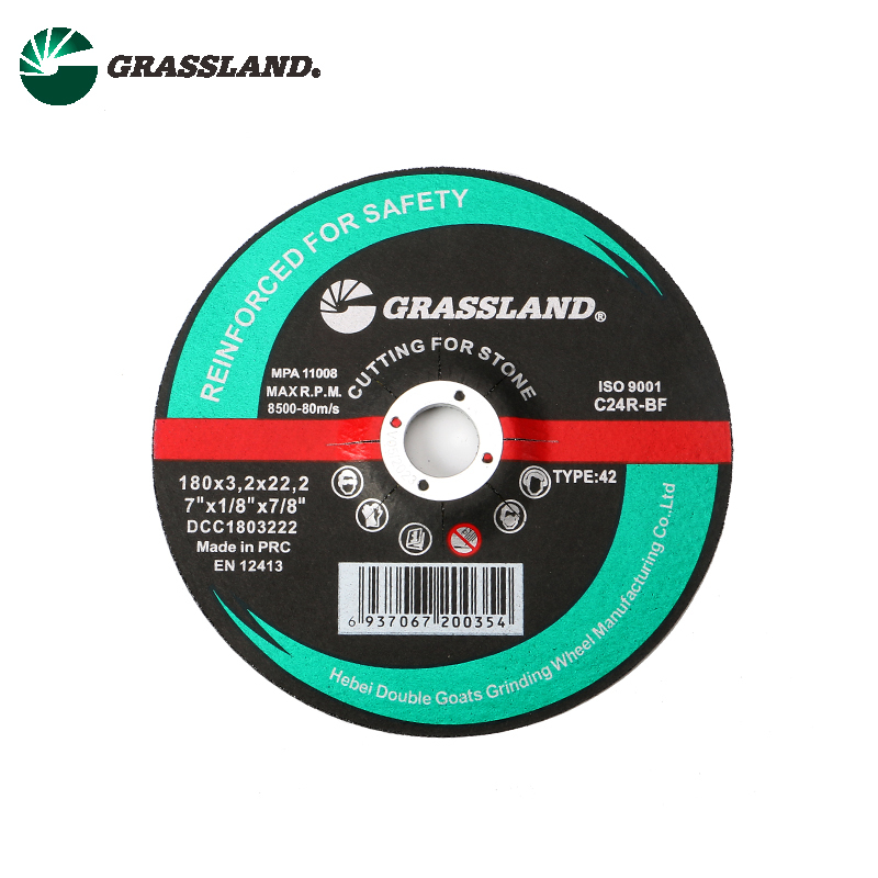 Resin Stone Cutting Discs 180mm Diameter 3.2mm Thickness 22.2mm Hole Size Compatible with High Speed Angle Grinders