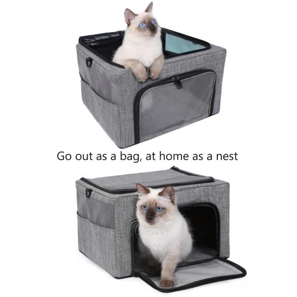 Коробка собаки сетки Оксфорда несущей перемещения любимца ремня безопасности на открытом воздухе Breathable