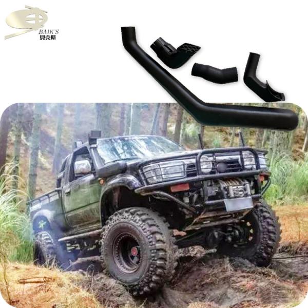 Black Car Snorkel Kit Auto Accessories For Toyota Hilux LN106 5th gen 1989-1998