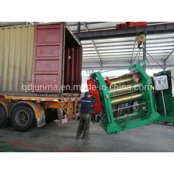Two Three Four Rolls Rubber Calender with Chilled Cast Iron Alloys and Adjustable Roll Spacing