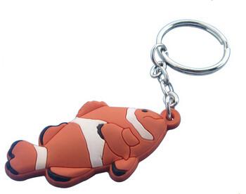 Promotion Wholesale Latest Custom Made Mini Double Sided Cartoon Soft PVC Key Chain