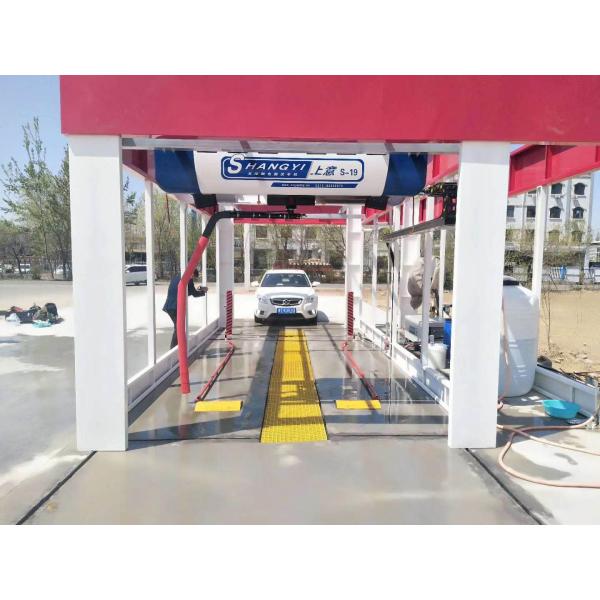 Auto 7000mm Touchless Car Wash Machine With 18.5kw Water Pump
