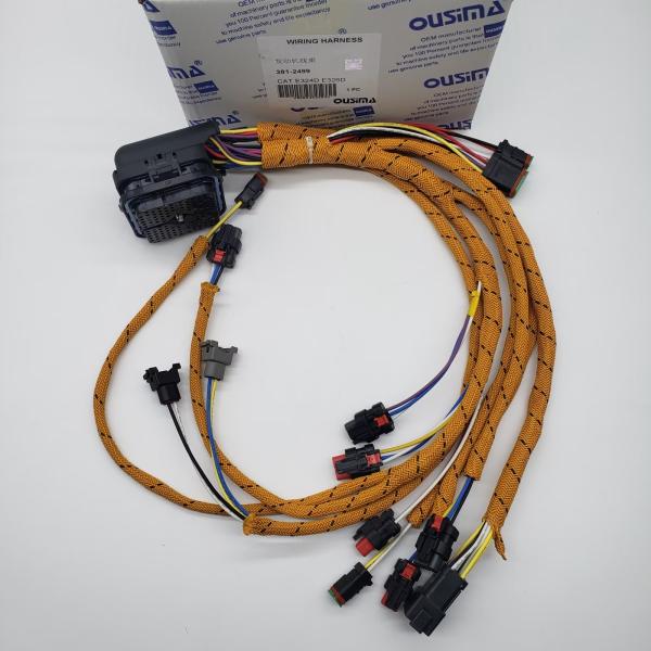 381-2499 3812499 Excavator Wiring Harness For  320D 324D 326D E324D E326D C7 Engine