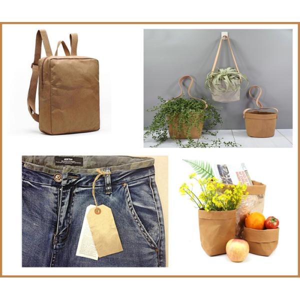 бумага Крафт естественного волокна 0.55мм Вашабле для сумки хранения многоразовой делает водостойким