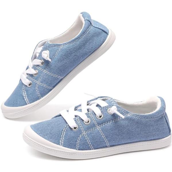 Girls And Boys Kids Canvas Sneakers Low Top Comfortable Walking Shoes