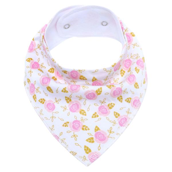 Babadores orgânicos brancos do Bandana do algodão da planície unisex do bebê para sair os dentes