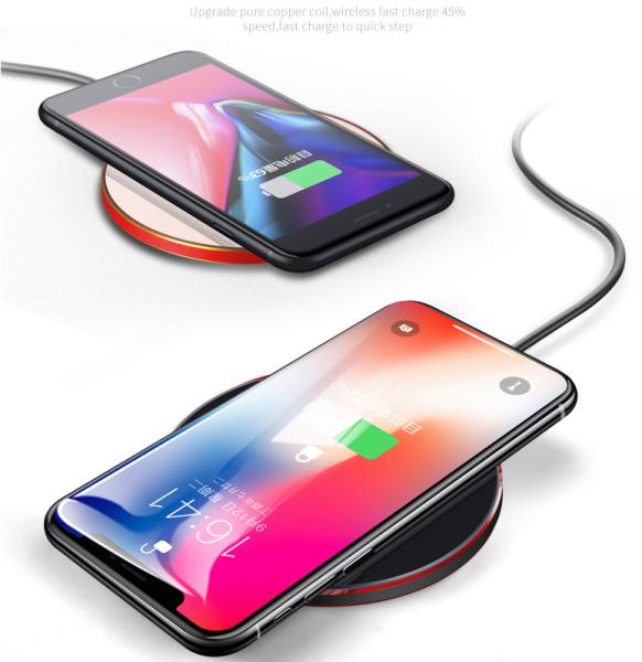 ABS + Rubber Wireless Charging Power Bank 10000mAh / Portable Smart Phone Wireless Charging Pad