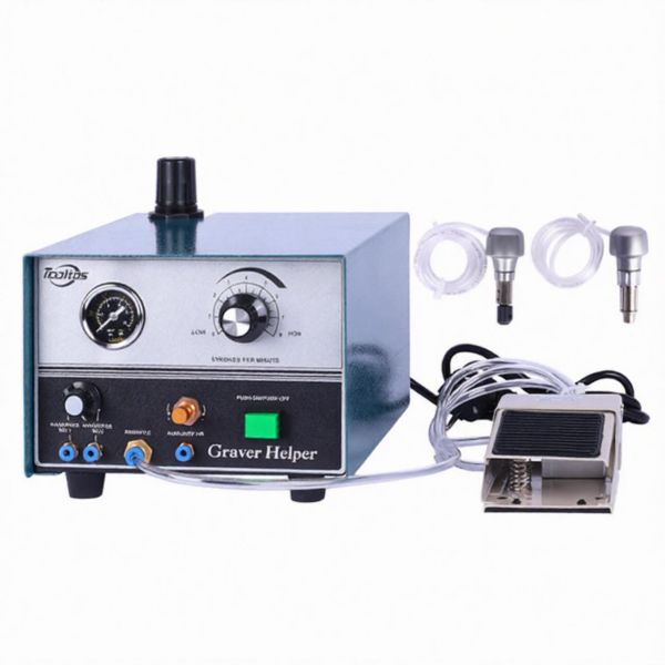 Double Head Graver Jewelry Pneumatic Engraving Machine