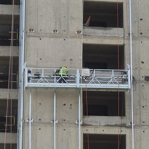 Galvanized steel ZLP630 6 meters temporary motorized gondola in the Philippines