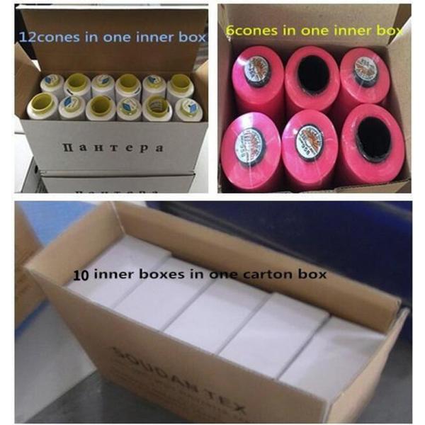 40/2 90g 160g 130g Конусные цвета 100% полиэфирная швейная нить для швейной машины