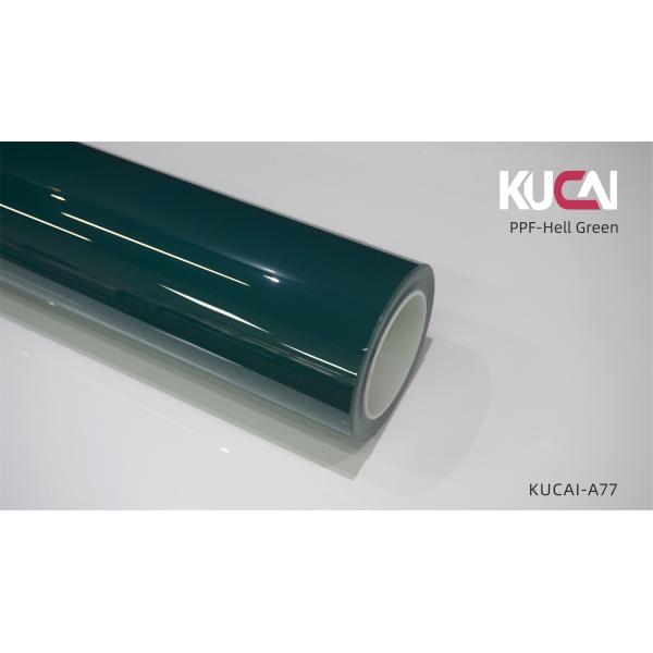 KUCAI Crystal Hell Green PPF Car Wrapping , Auto Body Protective Film 1.52mx15m