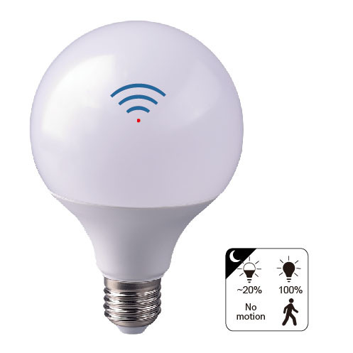 LED Movement Sensor Light Bulbs , Smart LED Motion Sensor Bulb 25000h Lifetime