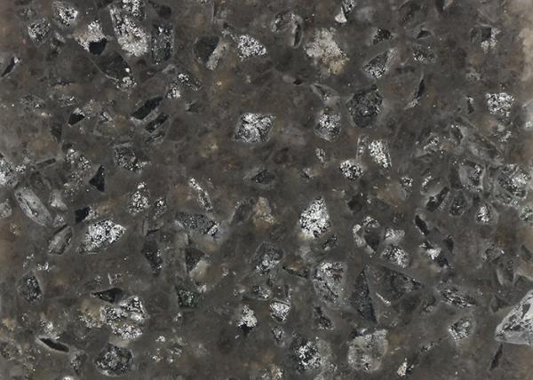 Black Galaxy Sparkle Quartz Countertop Slabs For Kitchen Acid Resistant
