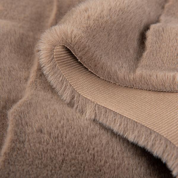 Трикота трикотажная полиэстерная имитация ткань для волос кролика для зимней одежды шарф и пальто