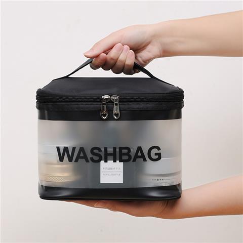 Custom Logo PVC Clear Makeup Bag for Travel Toiletries and Cosmetic Organization