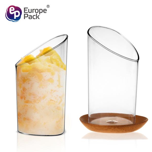 Disposable mini  plastic jelly pudding dessert cake square plastic dessert cup
