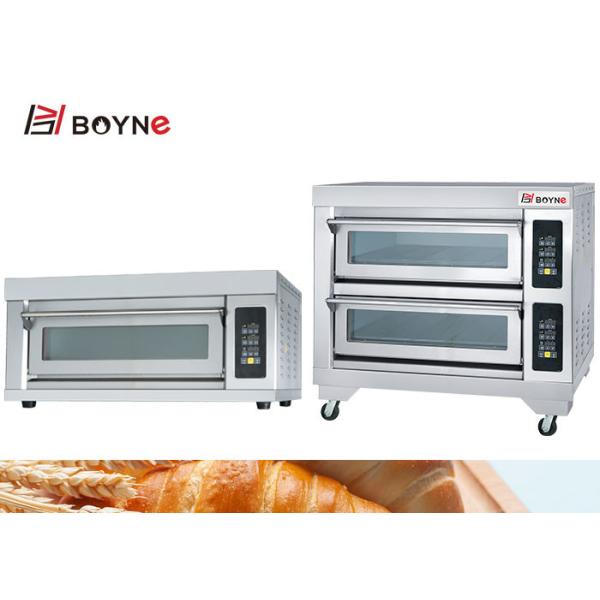 Commercial Microcomputer Type Stainless Steel One Deck Two Trays Bakery Oven