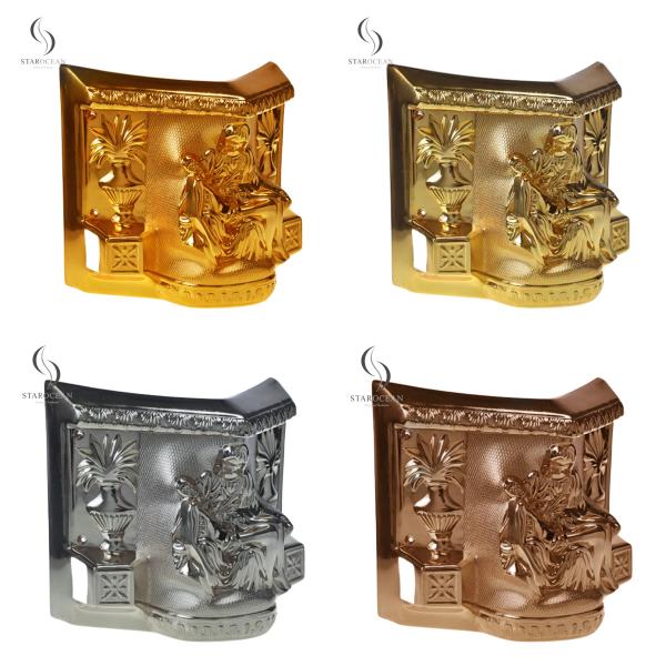 Роскошный серебристый пластиковый уголок гроба погребальные украшения оптом 9#S