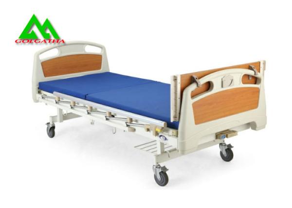 Movable One Wave Two Fold Nursing Bed , Medicare Adjustable Hospital Bed