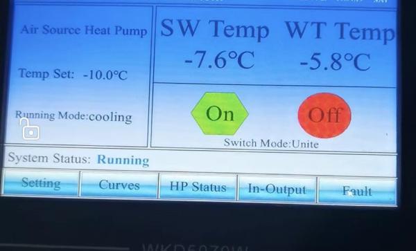 360kW heat pump chiller, heat pump chiller, air source heat pump chiller,Air Cooled Screw Heat Pump