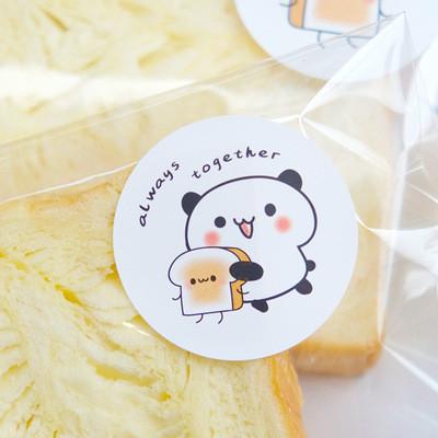 Panda Printed BOPP VOID Packaging Stickers Labels
