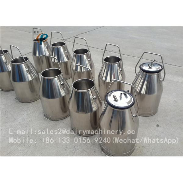 15 litre portable milker milking bucket, steel milking pail with lid, milking machine parts