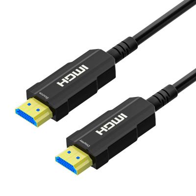 cabo ótico da fibra ativa HDMI de 100ft 4K ultra HD HDR na parede avaliada