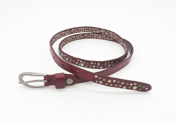 1.3cm Width Studded Waist Belt , Cool Studded Belts 95 - 125cm Length