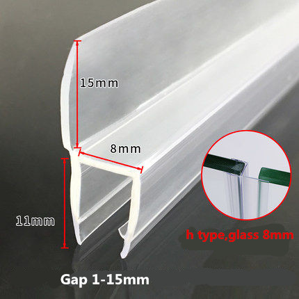 Силиконовый проем для стеклянных дверей для душа Предотвратить утечки и остановить повреждение водой