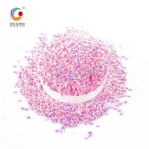 2020 Product Star Magic Pink 3D Prismatic Glitter Powder for Christmas Wedding Graduation Various Sizes