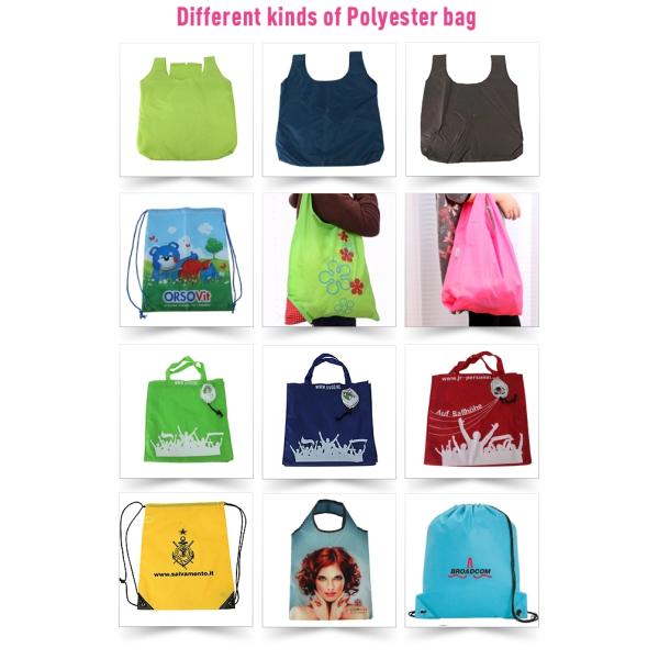 Flowered Nylon Storage Bags With Metal Chains For Gift Giving