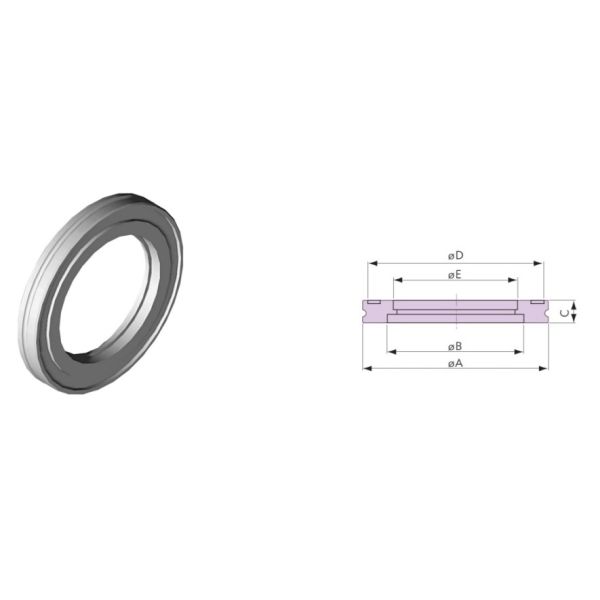 ISO Bored Blank Flange For Middle Vacuum SS304 And 316L
