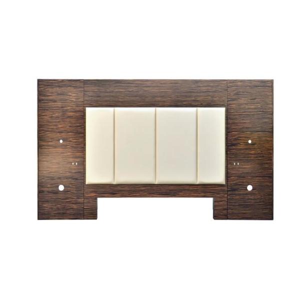Twin Bed Hotel Style Headboards 50% Sheen For Bedroom , Natural Color