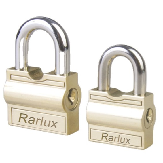 Rarlux  Solid Body Padlock Drum-shaped Side Opening Brass Padlock