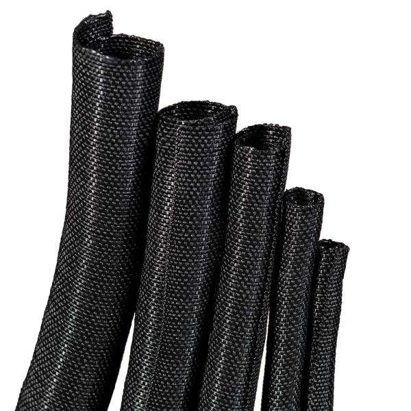 Dustproof Self Wrapping Split Braided Sleeving For Cable Harness
