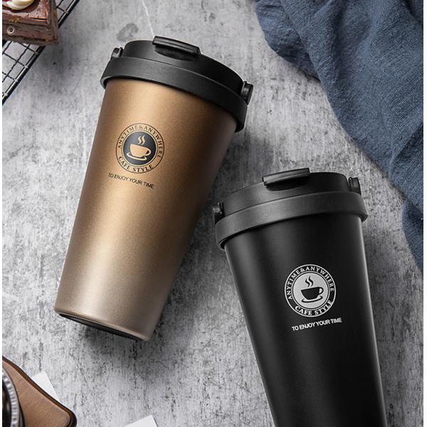 500ml 90x170mm 16 Oz Double Wall Stainless Steel Travel Mug