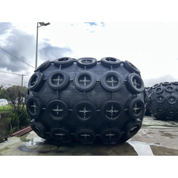 Ship Yokohama Fender Easy Chain / PP Rope Installation For Long Lasting Protection