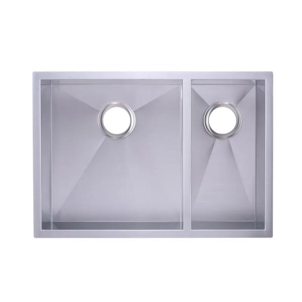 Kitchen Sink Handmade Sink Stainless Steel Undermount Double Bowls Sink
