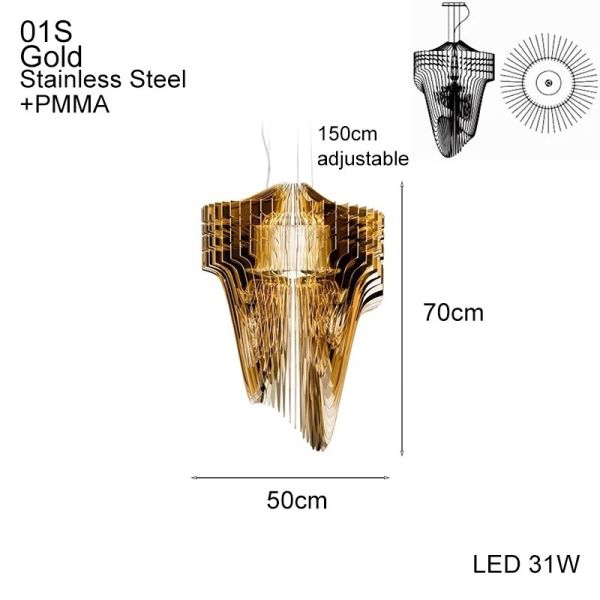 Nordic Modern Streamline Ceiling Pendant Lights Aria XL Pendant（WH-AP-630）
