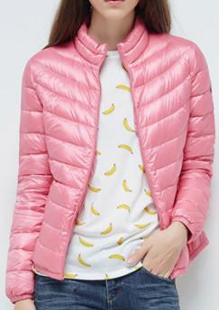 Ultra Light Ladies Goose Down Coats , Breathable Autumn Duck Down Jacket Womens