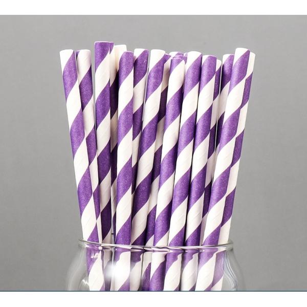 Straight Style Disposable Creative Juice Cocktail Art Paper Party Table Straw for Party