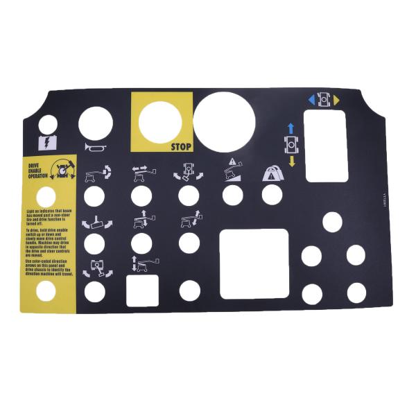 Platform Control Panel Decal 72081 72081GT For Genie Z-34 / 22 Z-34 / 22N Z-30 / 20N