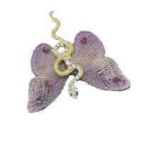 Broche de mariposa y serpiente extravagante - Joyería ligera para moda y regalos