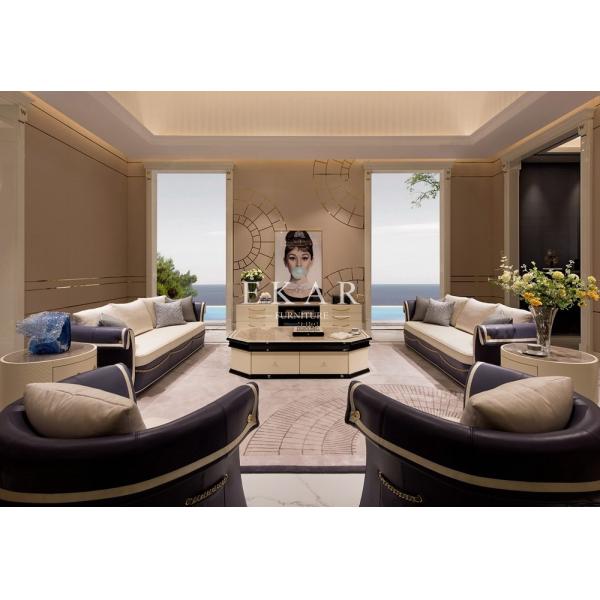 Furniture Deals Blue and White New Couches for Sale W005SF