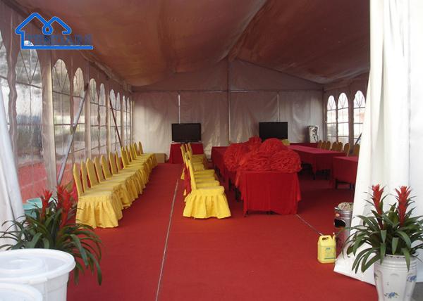 Grandes 100 300 500 Pessoas Evento Marquise Tenda de alumínio ao ar livre Festa de recepção Tendas Marquise Empreendimentos de aluguer