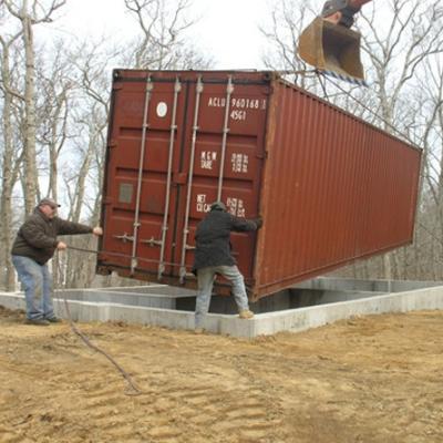 2 - 3 Rooms Movable Prefabricated Shipping Containers For Office Shop Accomodation